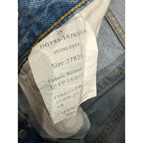 Levi's 501 $128 Side Studded Bling Light Wash Jeans Size 27 NWOT - Picture 5 of 6